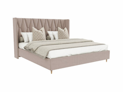 Кровать Beautyson Rebecca велюр Formula 230 бежевый (с подъемным механизмом) 274