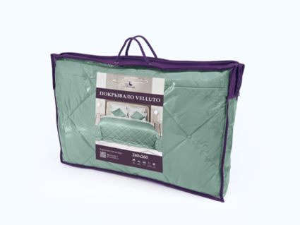 Покрывало Primavelle Velluto шалфей 240х260