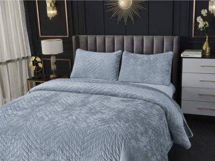 Покрывало Софи де Марко Фернанд (серо голубое)