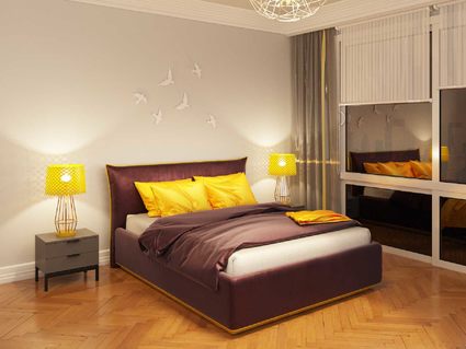 Кровать Nuvola Sicilia Next 001 (с основанием) 200х190