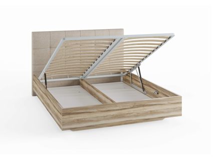 Кровать Сонум Vena Ясмунд + Рогожка Льняная (с подъемным механизмом) 140х190
