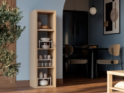 Стеллаж Гуд Лакк Фора 4Л беленый дуб 38х41