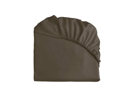 Простыня Primavelle на резинке Satin Luxe (какао) 457