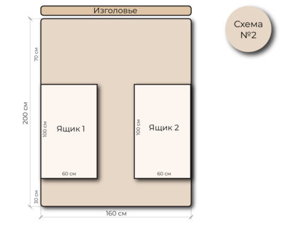 Кровать Mr.Mattress Site Box велюр Grey