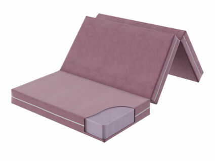 Футон DreamLine Eco (велюр бледно-розовый) 120х200