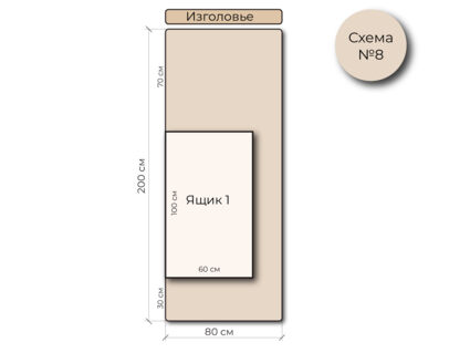 Кровать Mr.Mattress Site Box экокожа Black 120х195