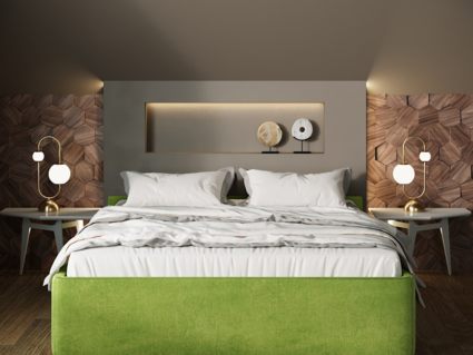 Кровать Nuvola Alba Velutto 14 (с подъемным механизмом) 160х200