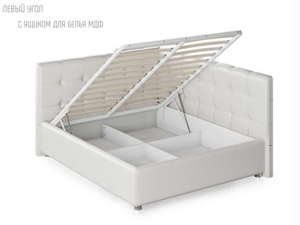 Кровать Nuvola Sabina угловая Velutto 14 (с подъемным механизмом) 200х190