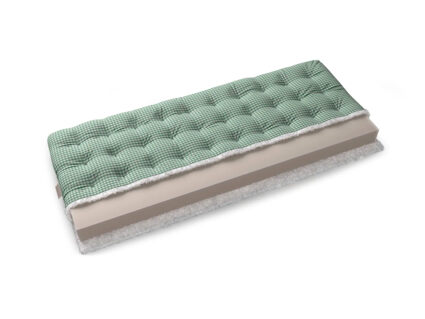 Футон Mr.Mattress Natsu (зеленая клетка) 90х190