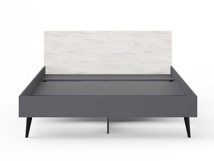Кровать Сонум Ines Ясмунд + серый 90х200