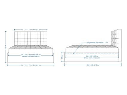 Кровать Lonax Аврора велюр Dolly-2 (с подъемным механизмом) 180х195