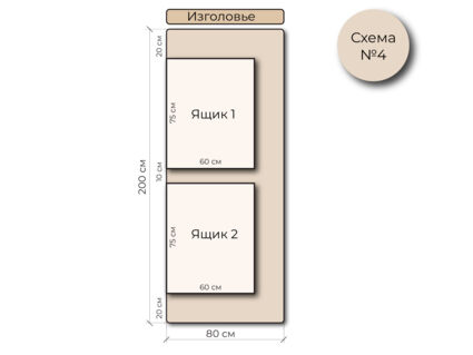 Кровать Mr.Mattress Site Box экокожа Black 120х195