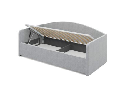 Кровать Сонум Uno Рогожка Деним (с подъемным механизмом) 80х180