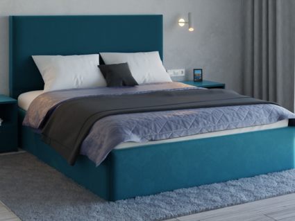 Кровать Lonax Фелиса велюр Dolly-13 (с основанием) 200х190