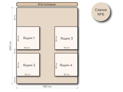 Кровать Mr.Mattress Site Box экокожа Black 120х195