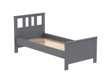 Кровать Гуд Лакк Сага серая 160х200