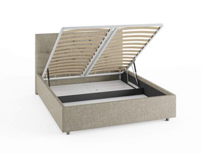 Кровать Сонум Bari Кашемир Серый (с подъемным механизмом) 90х190