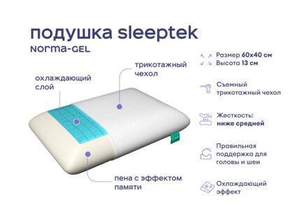 Одеяло Димакс Верблюд всесезонное + подушка Sleeptek Norma-GEL 1427