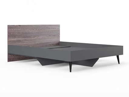 Кровать Сонум Ines Ясень анкор + серый 80х190