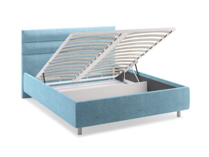 Кровать Сонум Linda Экокожа Белая (с подъемным механизмом) 140х200