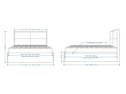 Кровать Lonax Марселла велюр Dolly-13 (с основанием) 180х190