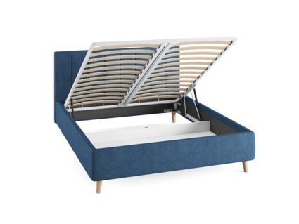 Кровать Сонум Alma Кашемир Серый (с подъемным механизмом) 140х200