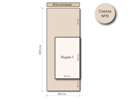 Кровать Mr.Mattress Site Box экокожа Black 120х195