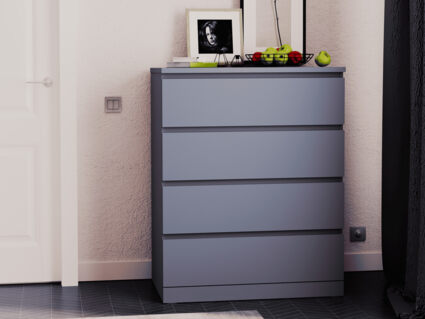 Комод Гуд Лакк Варма 4 серый 40х80