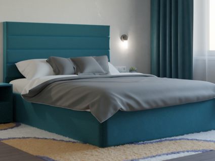 Кровать Lonax Кармела велюр Dolly-13 (с основанием) 180х195