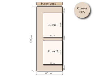 Кровать Mr.Mattress Site Box экокожа Black 120х195