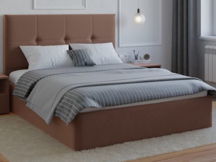 Кровать Lonax Алегра велюр Dolly-13 (с основанием) 180х195