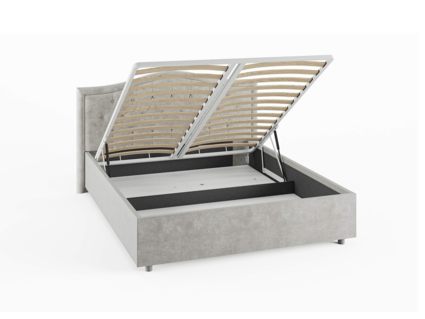 Кровать Сонум Ancona Рогожка Деним (с подъемным механизмом) 180х200