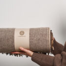 Плед Luxberry WOOLEN бежево-коричневый 150х200