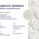 Одеяло Димакс Бамбук всесезонное + 2 подушки Димакс Базис 200х220