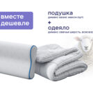 Одеяло Димакс Овечья шерсть всесезонное + подушка Димакс Базис Макси 200х220