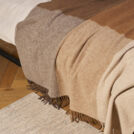 Плед Luxberry WOOLEN бежево-коричневый 150х200