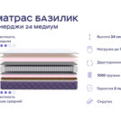 Кровать Димакс Левита + матрас Базилик Энерджи 24 медиум 160х200