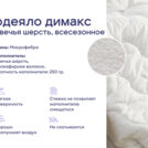 Одеяло Димакс Овечья шерсть всесезонное + подушка Димакс Базис Макси 200х220