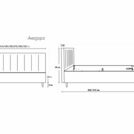 Кровать Димакс Амадора Агат с подъемным механизмом 120х200