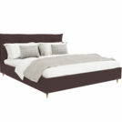 Кровать Beautyson Doris велюр Formula 238 коричневый 120х190
