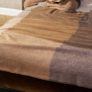 Плед Luxberry WOOLEN бежево-коричневый 150х200